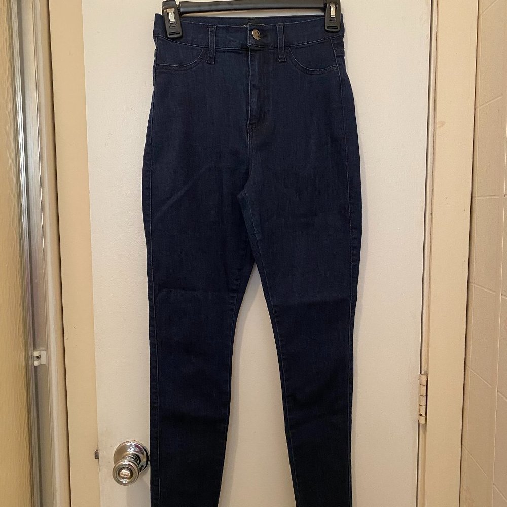 Fashion Nova: Emma Super Stretch High Rise Skinny Jean, Color: Indigo, Size: 3